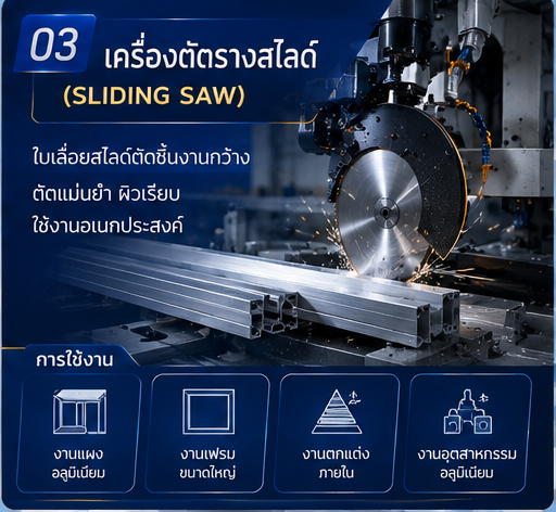 ภาพประกอบที่ 1 ของบทความ:  เครื่องตัดอลูมิเนียม