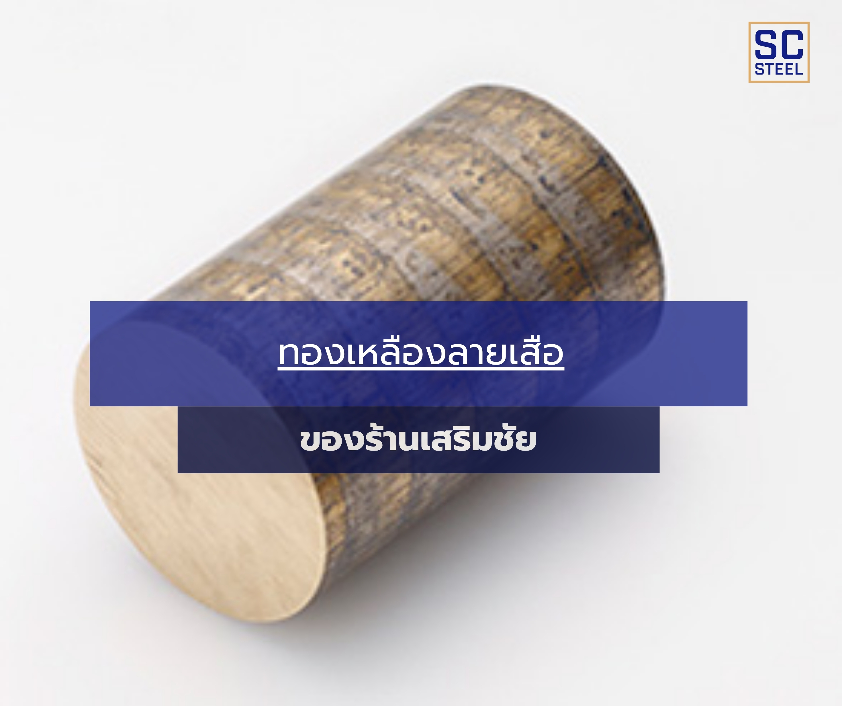 ภาพหลักของบทความ: ทองเหลืองลายเสือ ของร้านเสริมชัย