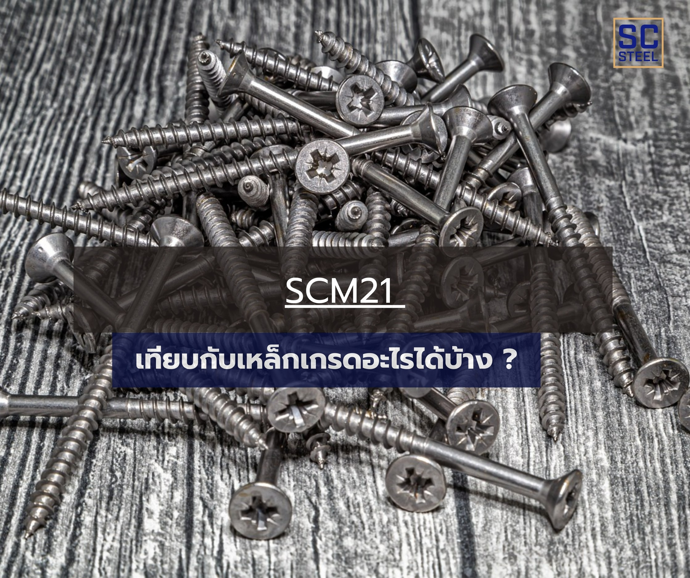 ภาพหลักของบทความ: SCM21 เทียบกับเหล็กเกรดอะไรได้บ้าง ?