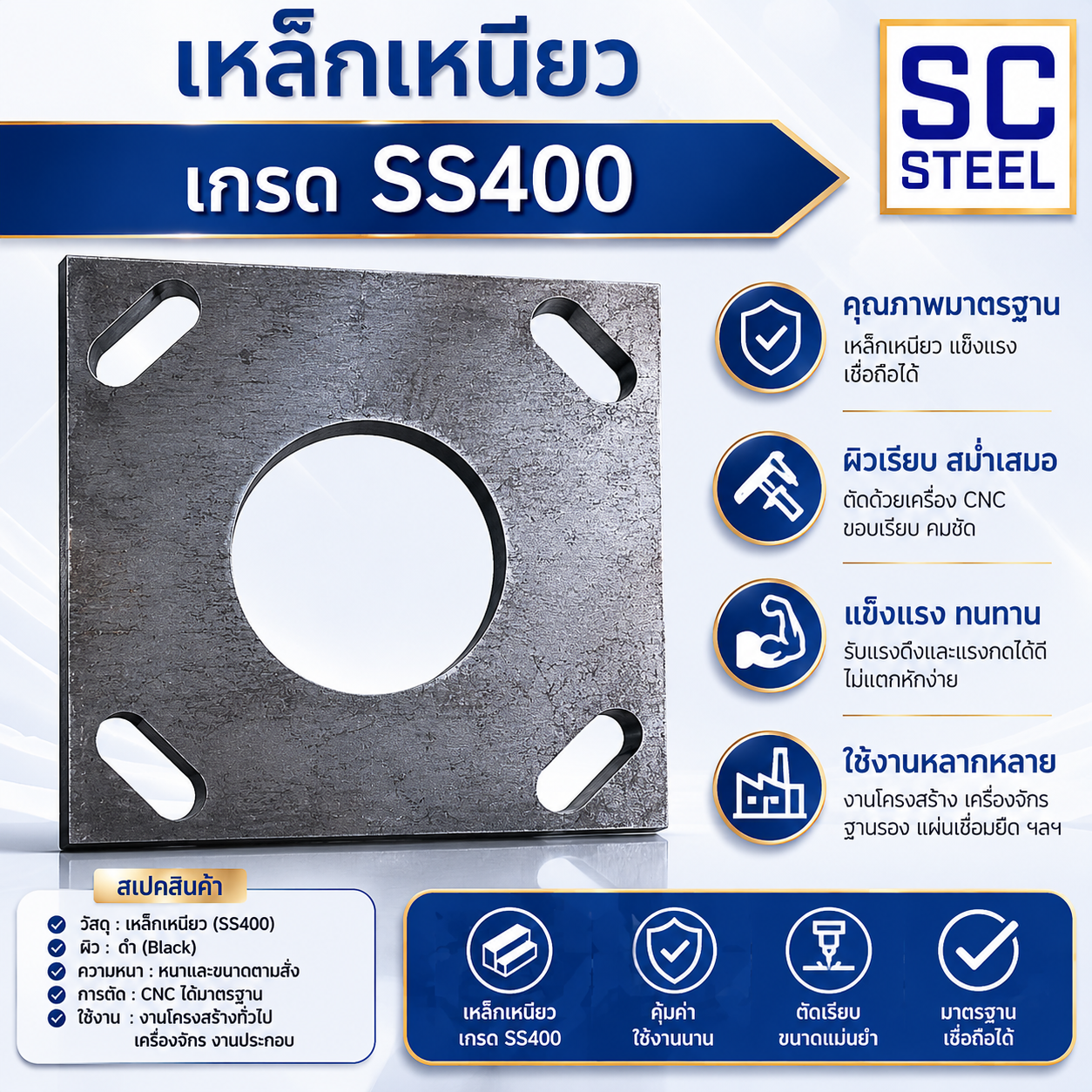 เหล็กเหนียว SS400